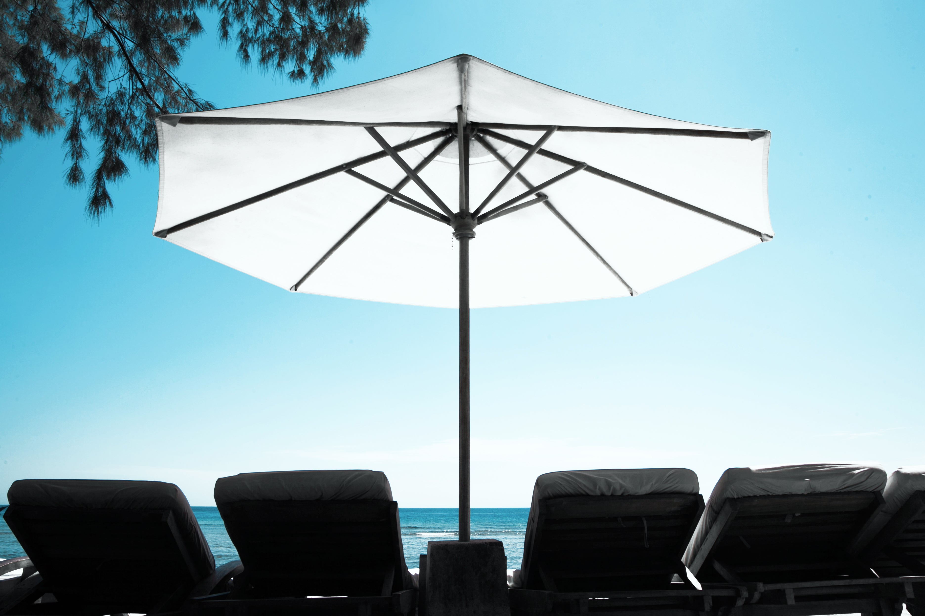 best commercial cantilever patio umbrella ABCCANOPY Double Top with 360 Rotation Beige / 10FT 9 ft 11 ft Base Commercial Cantilever Umbrellas Poolside