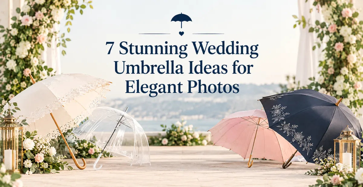 7 Stunning Wedding Umbrella Ideas for Elegant Photos