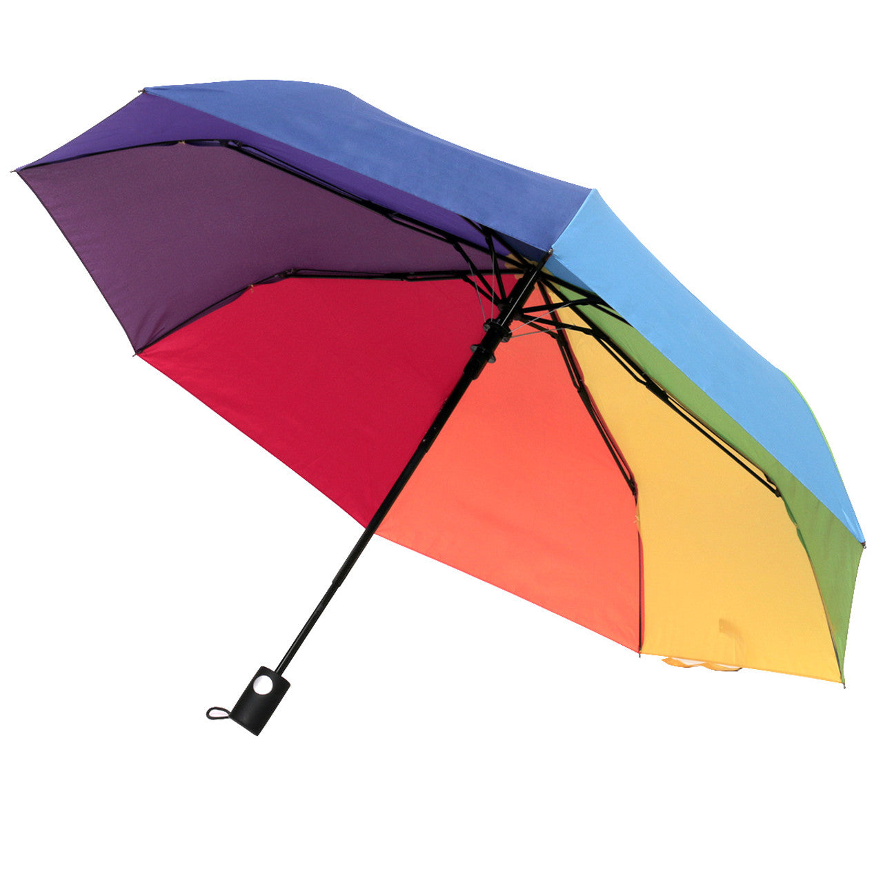 Wholesale Compact Rianbow Telescopic Auto-Open Umbrella