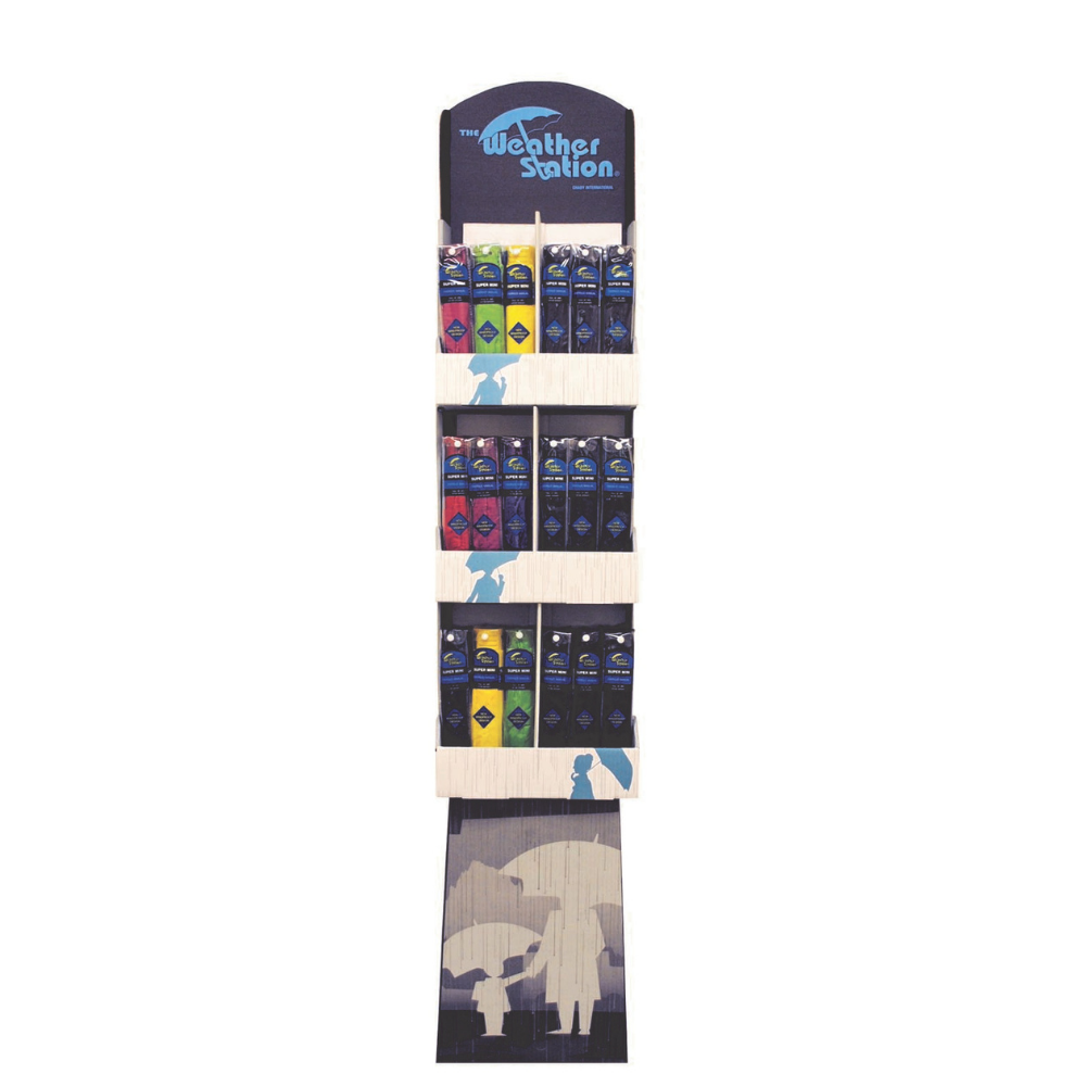 Wholesale Folding Umbrella Counter Display Rack - 36 pcs