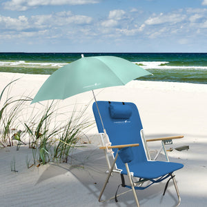 Caribbean Joe 48 Inch Mint Clamp Mount Beach Umbrella