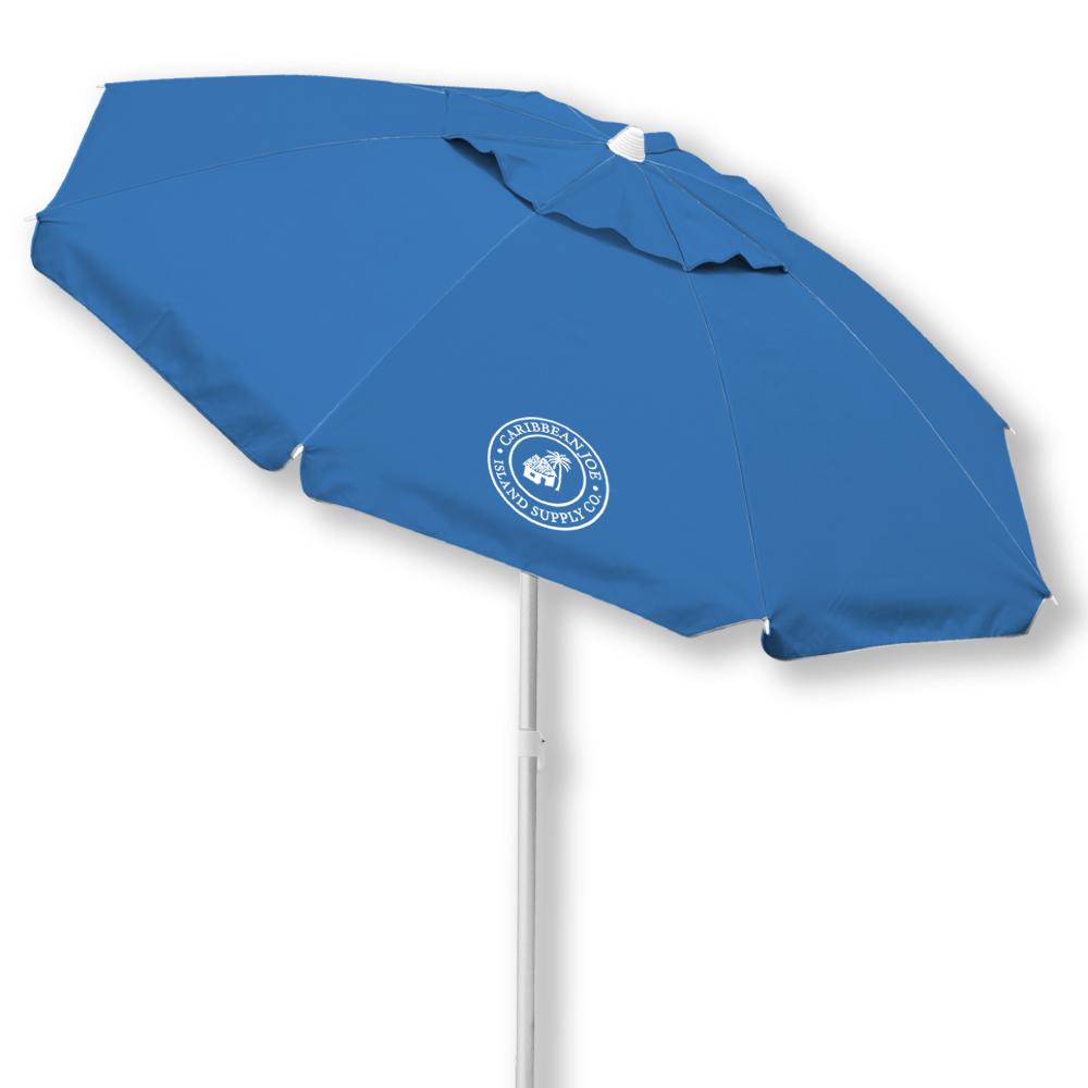 Wholesale Caribbean Joe Blue Vented Canopy UV Beach Umbrella