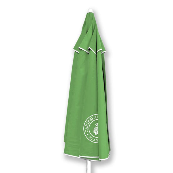 Caribbean Joe Beach Umbrella, Portable and Adjustable Tilt Sun Umbrella with UV Protection, Vented Canopy, Sand Screw Anchor