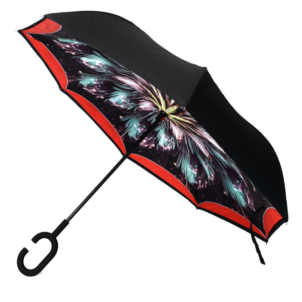 Wholesale Galaxy Flower Double Layer Inverted Umbrella