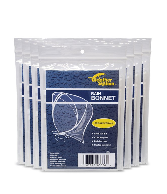 Wholesale Emergency Clear Rain Bonnet with Visor