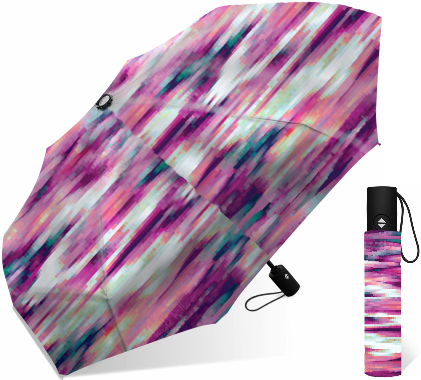 Wholesale Nicole Miller Two Person Automatic Printed Assorted Umbrella