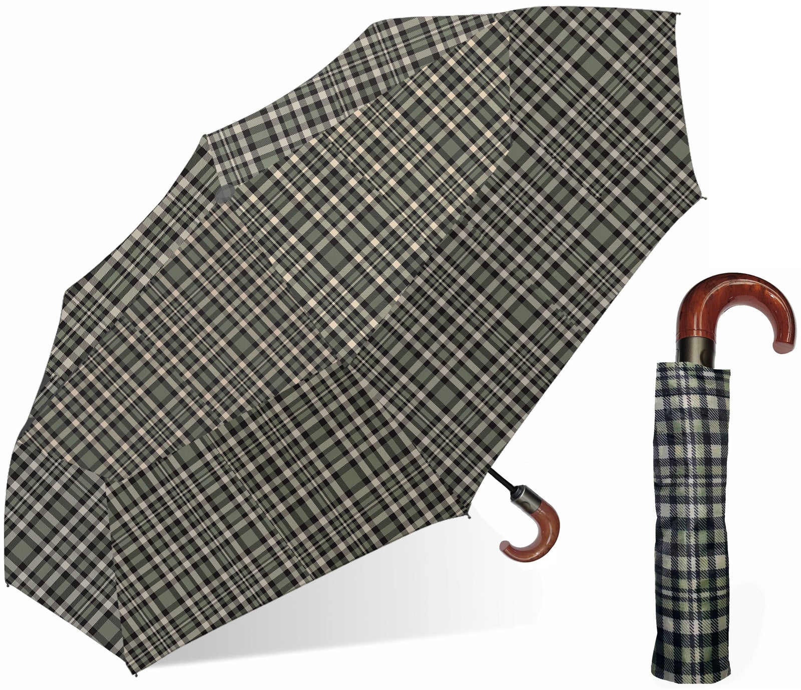 Wholesale London Fog Folding Auto Wood Handle Golf Assorted Umbrella