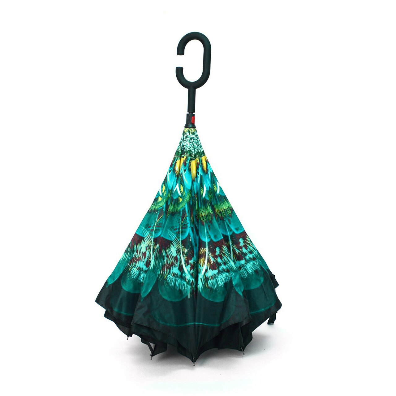 Wholesale Peacock Double Layer Inverted Umbrella
