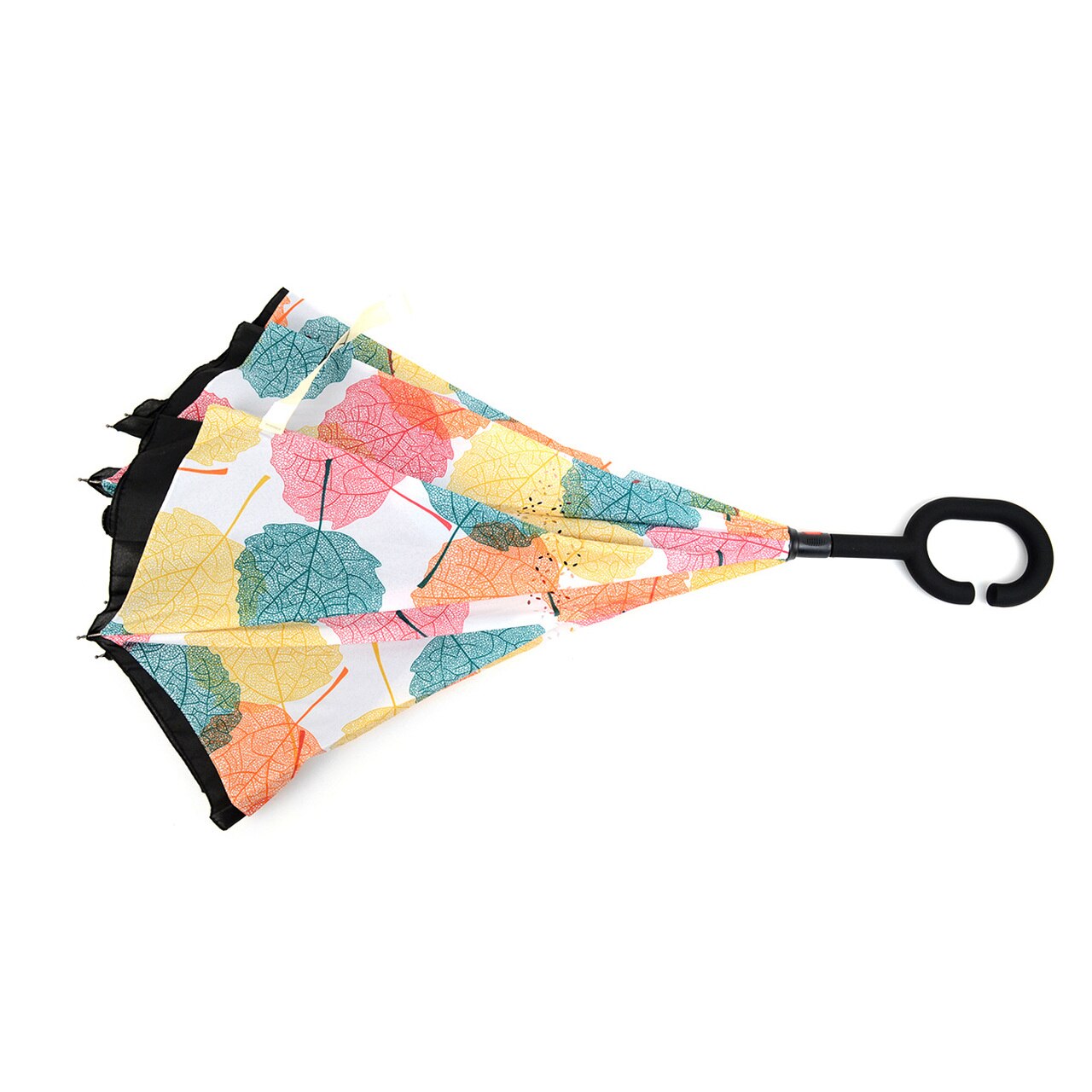 Wholesale Autumn Leaves Double Layer Inverted Umbrella