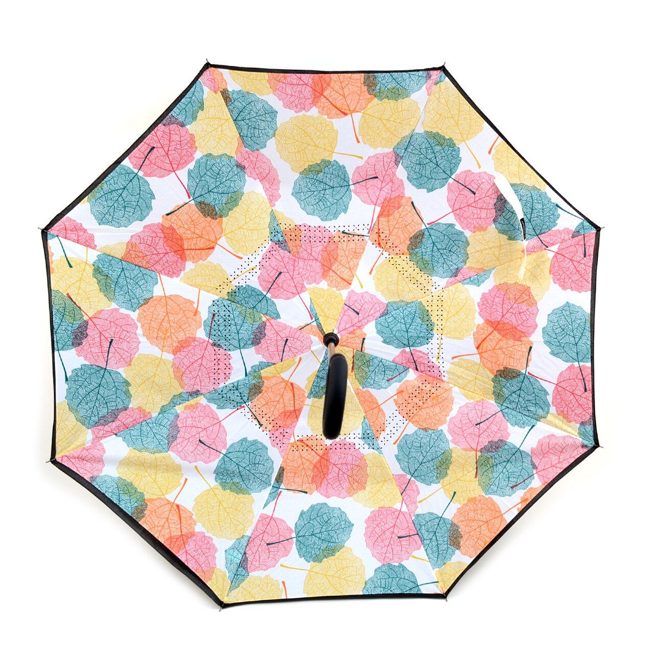 Wholesale Autumn Leaves Double Layer Inverted Umbrella