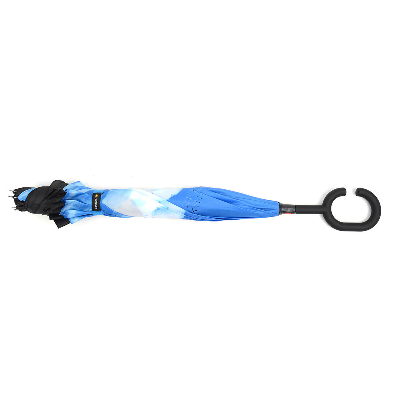 Wholesale Blue Sky Double Layer wrist handle Inverted Umbrella