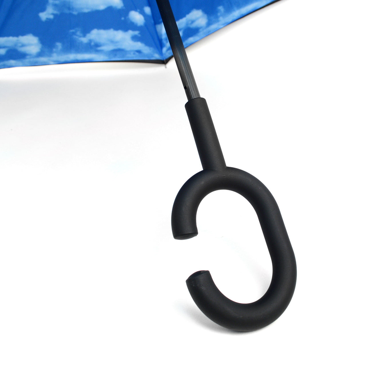 Wholesale Blue Sky Double Layer wrist handle Inverted Umbrella