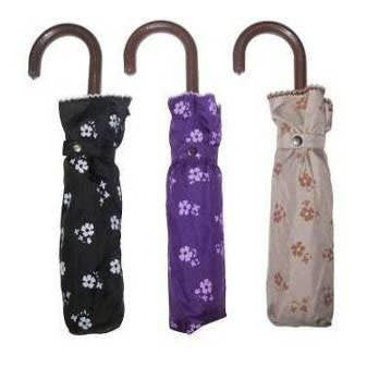 Wholesale Floral Prints with Lace Umbrella